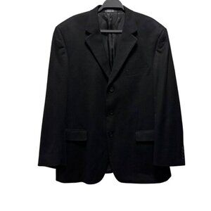Andrew Fezza Mens 100% Cashmere Black Blazer Jacket Size 44R